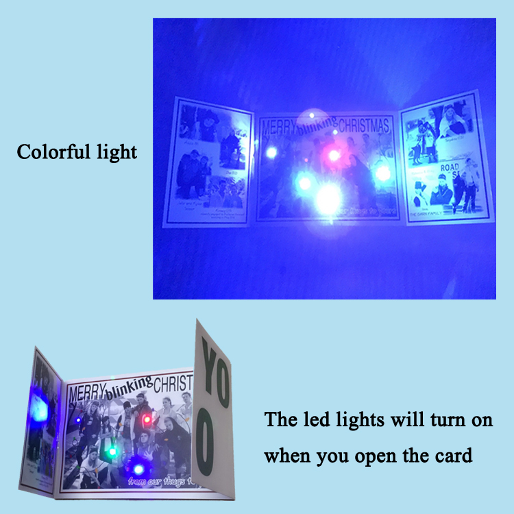 led photo greeting card 