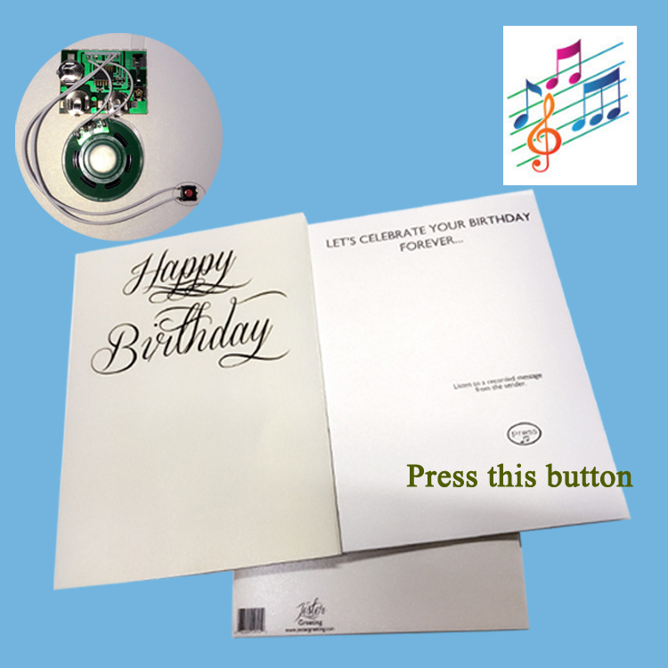 custom music happy Birthday card
