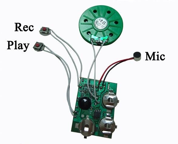 Custom programmable Recording Sound chip for Greeting Card 