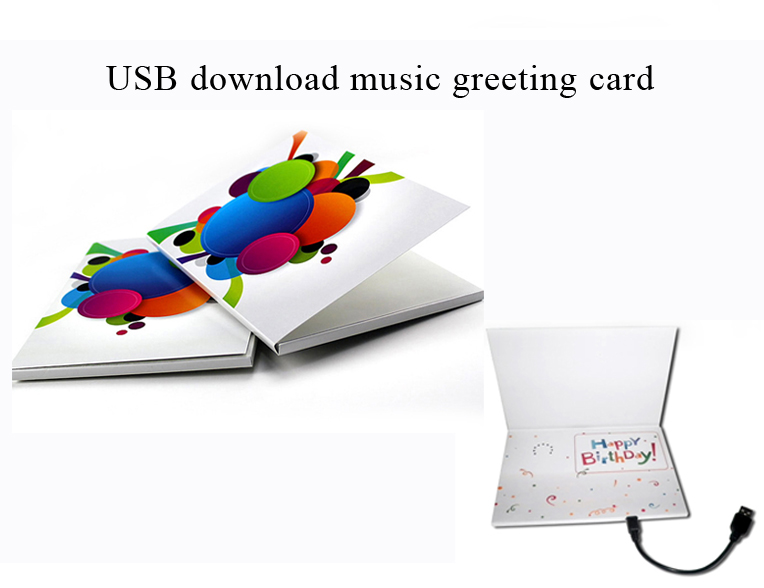 usb download sound greeting card