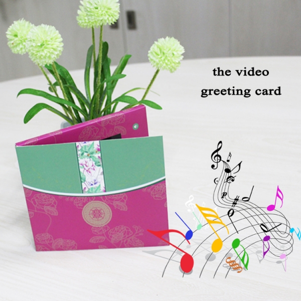3.5inch lCD TFT video greeting card for business