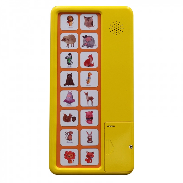 16 Push buttons Animal Sound box for talking books newest kids learning books with Music